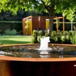 round corten water table